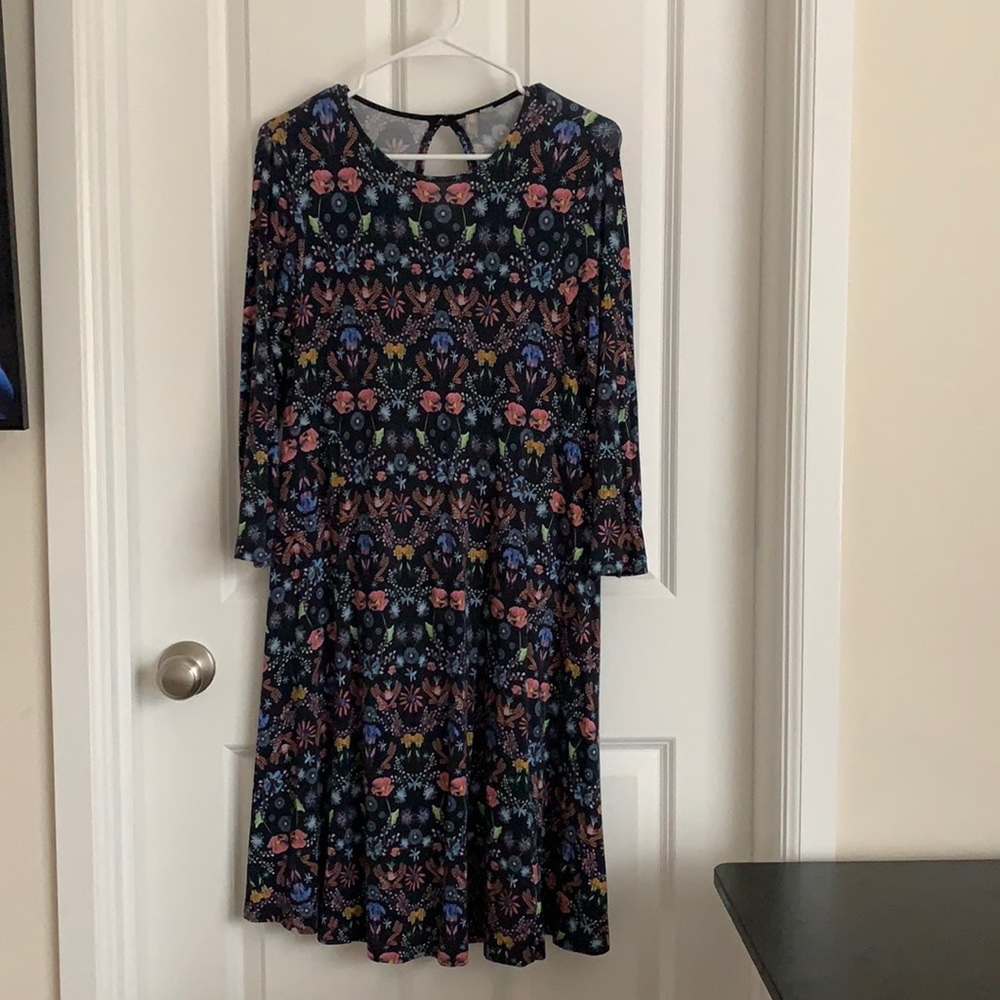 ASOS Maternity Floral Mini Dress. Dark Navy color.
